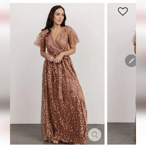 Marseilles embossed maxi dress